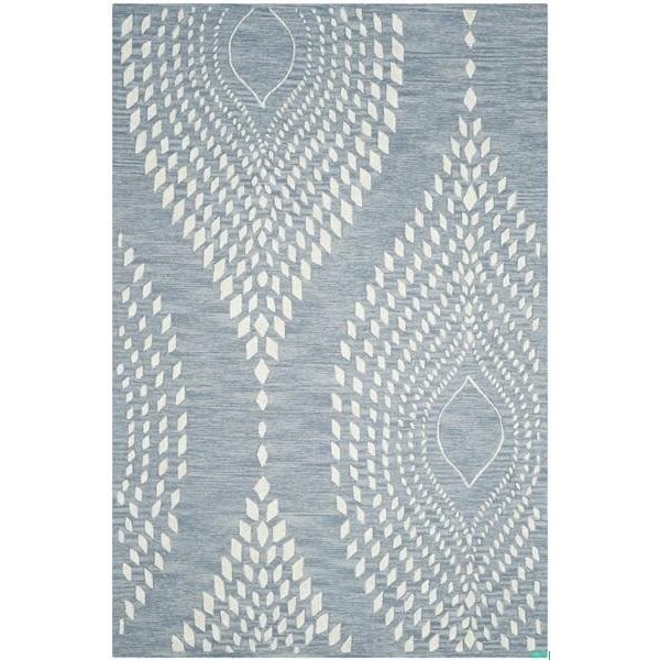 Safavieh Bella Hand Tufted Accent Rug, Blue and Ivory - 2 x 3 ft. - BEL126A-2
