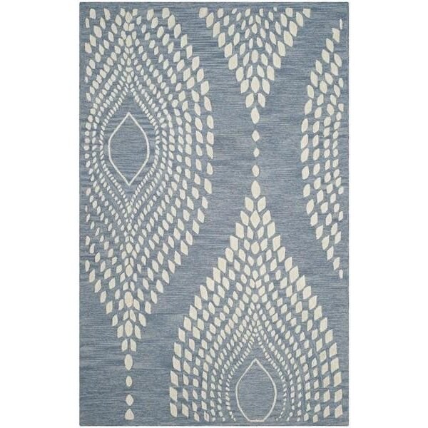 Safavieh Bella Hand Tufted Accent Rug, Blue and Ivory - 2 x 3 ft. - BEL126A-2