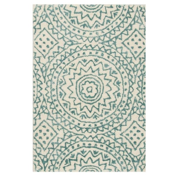 Safavieh 2 x 3 ft. Bella Hand Tufted Accent Area RugIvory & Blue - BEL915A-2