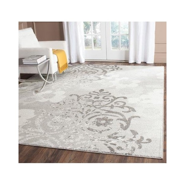Safavieh 2 ft.-6 in. x 14 ft. Runner Adirondack Power Loomed RugSilver & Ivory - ADR114B-214