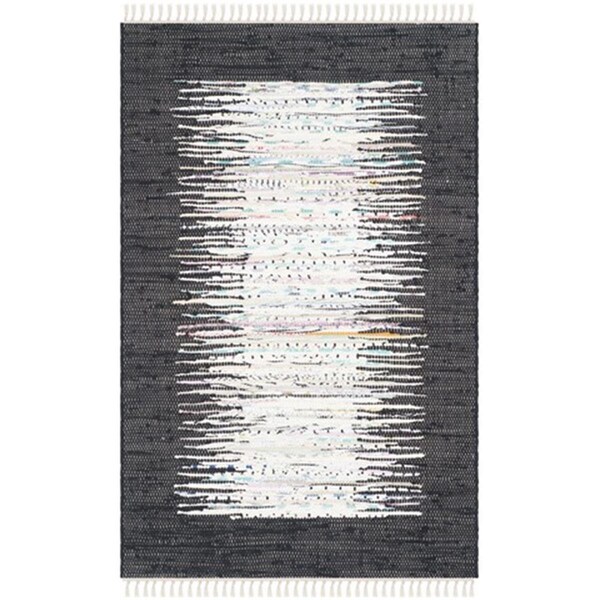 Safavieh Montauk Hand Woven Runner Rug- Ivory - Black- 2 ft. 6 in. x 4 ft. - MTK711H-24