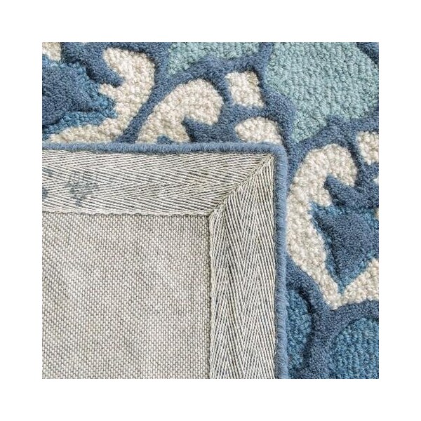 Safavieh 2 x 3 ft. Bellagio Hand Tufted Rug, Accent - Ivory and Blue - BLG610G-2