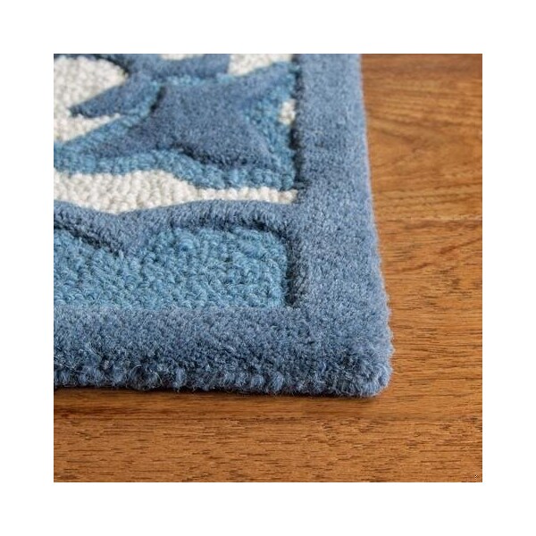 Safavieh 2 x 3 ft. Bellagio Hand Tufted Rug, Accent - Ivory and Blue - BLG610G-2
