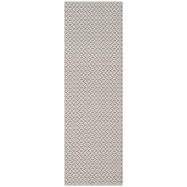 Safavieh 2 ft. 6 in. x 4 ft. Montauk Hand Woven Accent Area Rug, Ivory and Grey - MTK716A-24