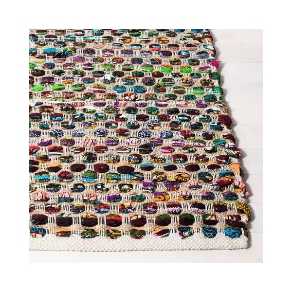 Safavieh 3 x 5 ft. Small Rectangle Cape Cod Hand Woven Rug, Natural and Multi Color - CAP302A-3