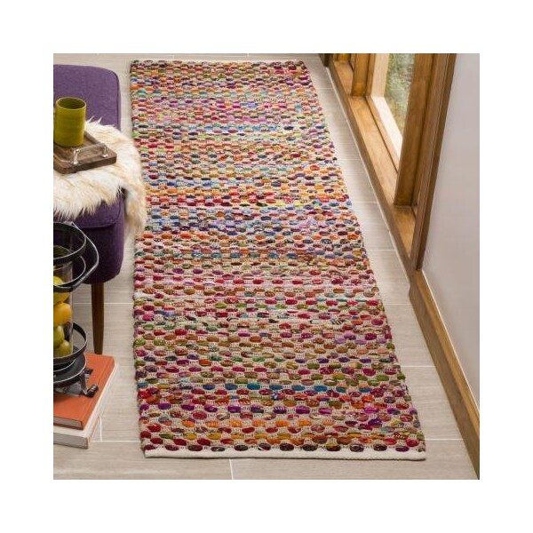 Safavieh 3 x 5 ft. Small Rectangle Cape Cod Hand Woven Rug, Natural and Multi Color - CAP302A-3