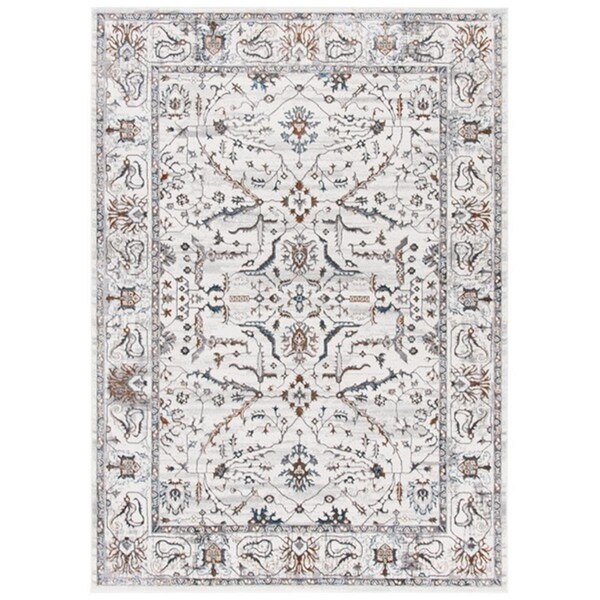 Safavieh 8 x 10 ft. Sonoma Traditional Rectangle Power Loomed Rug - Ivory & Gray - SON350A-8