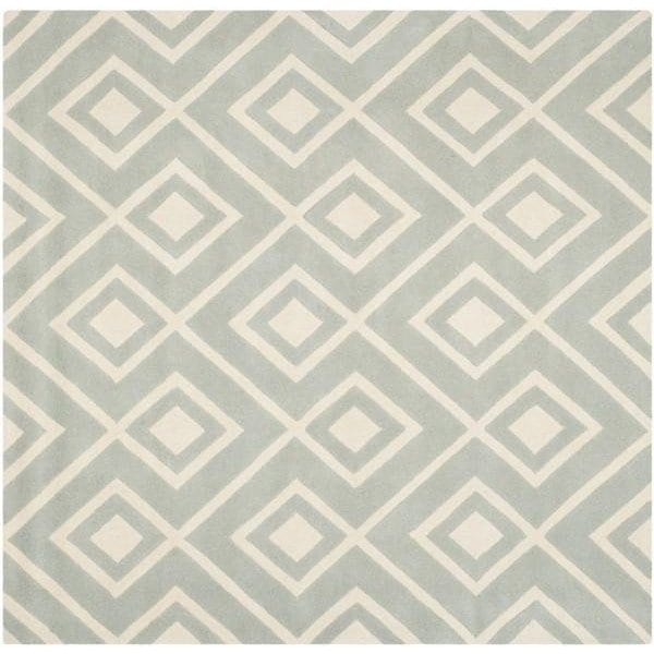 Safavieh 2 ft.-3 in. x 7 ft. Chatham Hand Tufted Runner RugGrey & Ivory - CHT742E-27