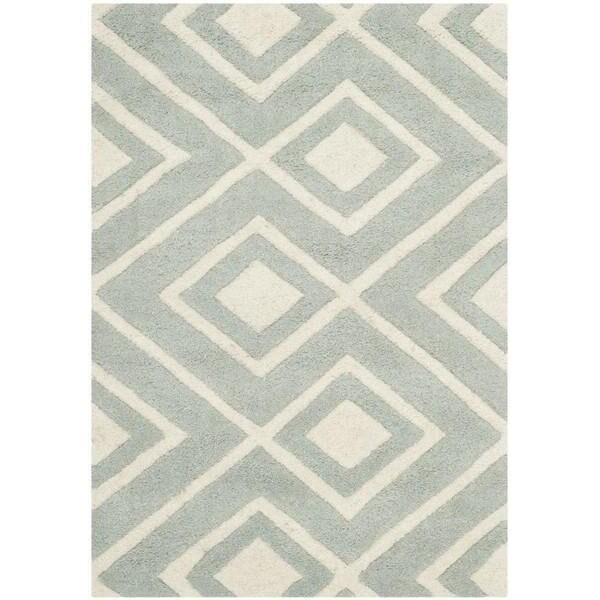 Safavieh 2 ft.-3 in. x 7 ft. Chatham Hand Tufted Runner RugGrey & Ivory - CHT742E-27