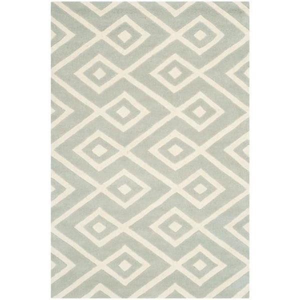 Safavieh 2 ft.-3 in. x 7 ft. Chatham Hand Tufted Runner RugGrey & Ivory - CHT742E-27