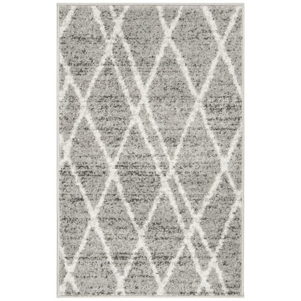 Safavieh 2 ft.6 in. x 4 ft. Adirondack Power Loomed Accent Area RugIvory & Silver - ADR128B-24