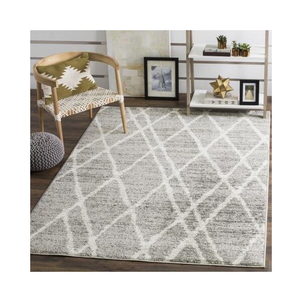 Safavieh 2 ft.6 in. x 4 ft. Adirondack Power Loomed Accent Area RugIvory & Silver - ADR128B-24