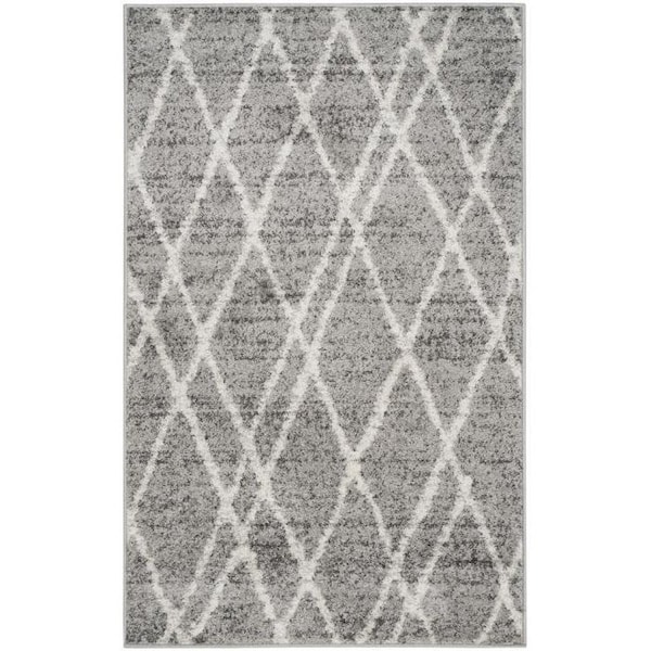 Safavieh 2 ft.6 in. x 4 ft. Adirondack Power Loomed Accent Area RugIvory & Silver - ADR128B-24