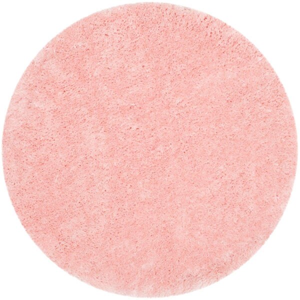 Safavieh 5 x 5 ft. Arctic Hand Tufted Round Shag Rug, Pink - SG270P-5R