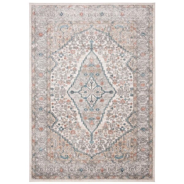 Safavieh 5 ft. 1 in. x 7 ft. 6 in. Oregon 800 Rectangle Power Loomed RugGrey & Ivory - ORE876F-5