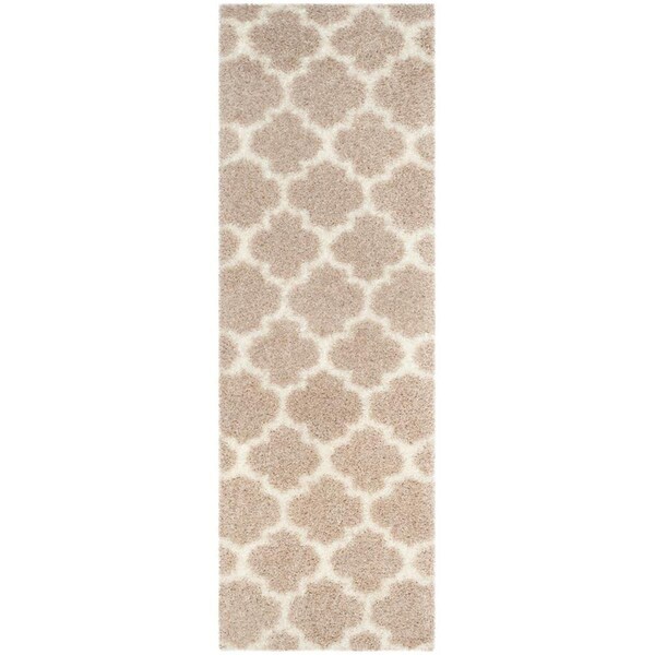Safavieh Montreal Shag Runner Rug, Beige and Ivory - 2 ft.-3 in. x 11 ft. - SGM832C-211