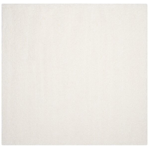 Safavieh 6 Ft.-7 In. X 6 Ft.-7 In. Santa Monica Shag Power Loomed Square Area Rug, White - SGN725-1010-7SQ