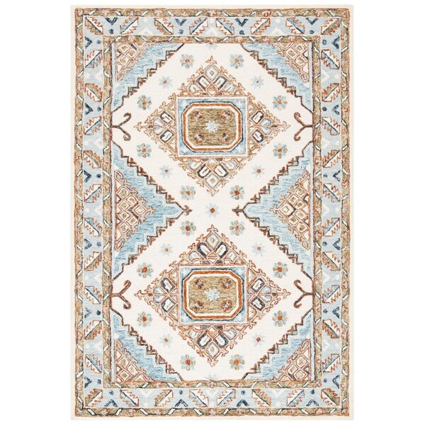 Safavieh Bohemian Rectangle Capri Indoor Area Rug, Ivory & Rust - 4 x 6 ft. - CPR209A-4