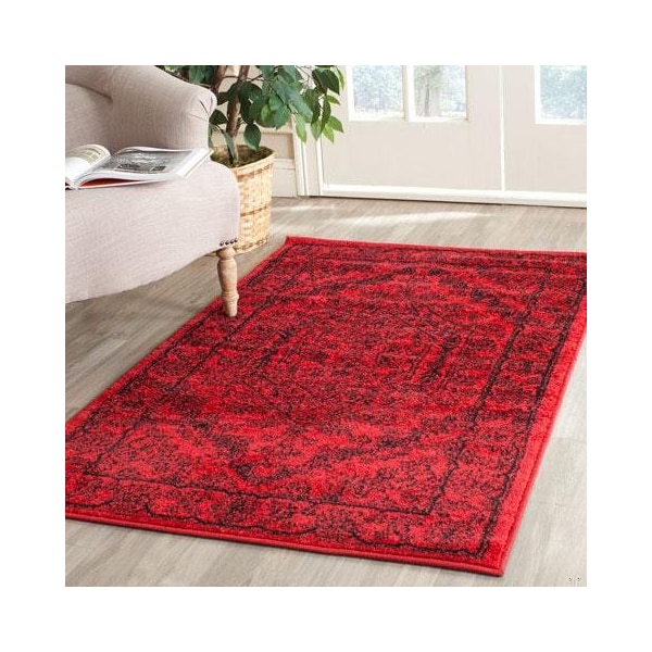 Safavieh Adirondack Runner RugRed & Black 2 ft. 6 in. x 22 ft. - ADR108F-222
