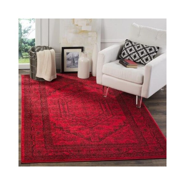 Safavieh Adirondack Runner RugRed & Black 2 ft. 6 in. x 22 ft. - ADR108F-222