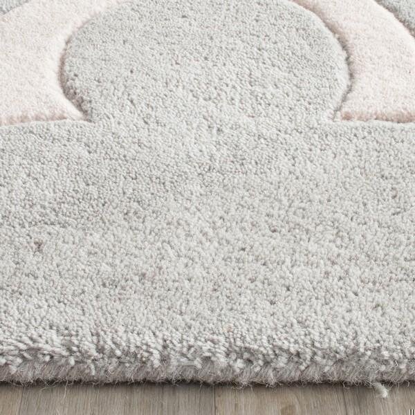 Safavieh Chatham Hand Tufted Rectangle Rug- Grey - Ivory- 4 x 6 ft. - CHT762E-4
