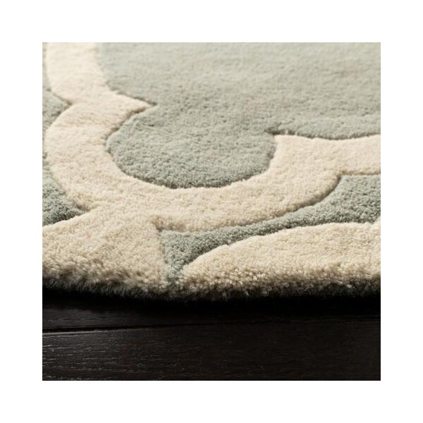 Safavieh Chatham Hand Tufted Rectangle Rug- Grey - Ivory- 4 x 6 ft. - CHT762E-4