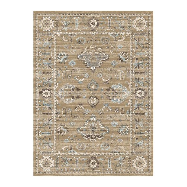 Radici Usa 3562-0010-BEIGE Colosseo Area Rug- Beige - 3 ft. 3 in. x 4 ft. 11 in. - 3562/0010/BEIGE