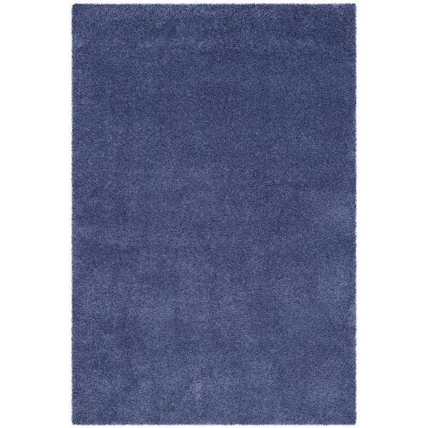 Safavieh Shag Power Loomed Medium Rectangle Area Rug, Periwinkle - 4 x 6 ft. - SG151-7171-4