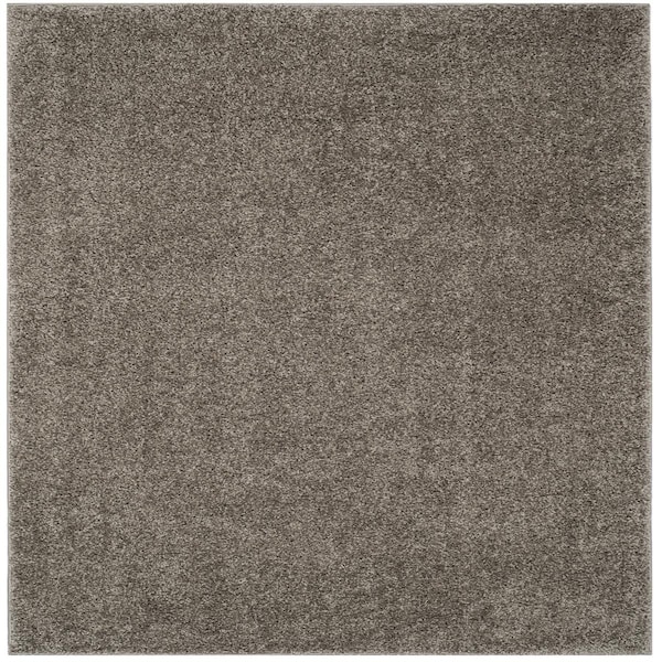 Safavieh New York Shag Power Loomed Square RugGrey 6 ft.-7 in. x 6 ft.-7 in. - SG166C-7SQ