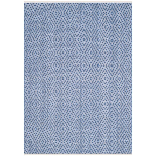 Safavieh 9 x 12 ft. Rectangle Montauk Hand Woven RugBlue & Ivory - MTK811B-9