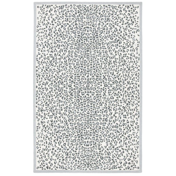 Safavieh 8 x 10 ft. Metro Contemporary Rectangle Area Rug Grey & Ivory - MET868F-8