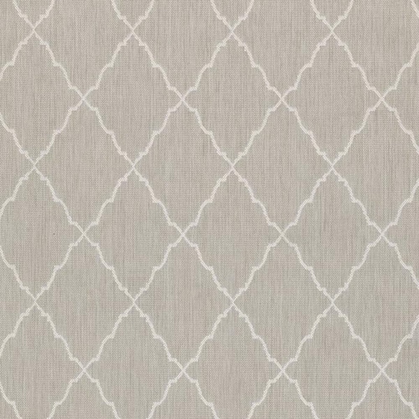 Homeroots 3 x 5 ft. Gray & Ivory Trellis Indoor & Outdoor Area Rug - 389548