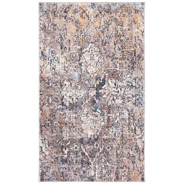 Safavieh 4 x 6 ft. Bristol Rectangle Power Loomed Rug Blue & Grey - BTL487L-4