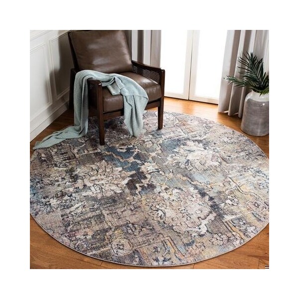 Safavieh 4 x 6 ft. Bristol Rectangle Power Loomed Rug Blue & Grey - BTL487L-4