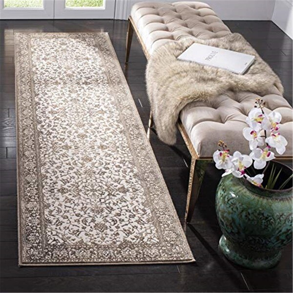 Safavieh 2 ft. 7 in. x 4 ft. Noble 600 Rectangle Power-Loomed Rug Brown & Creme - NBL659-5280-24
