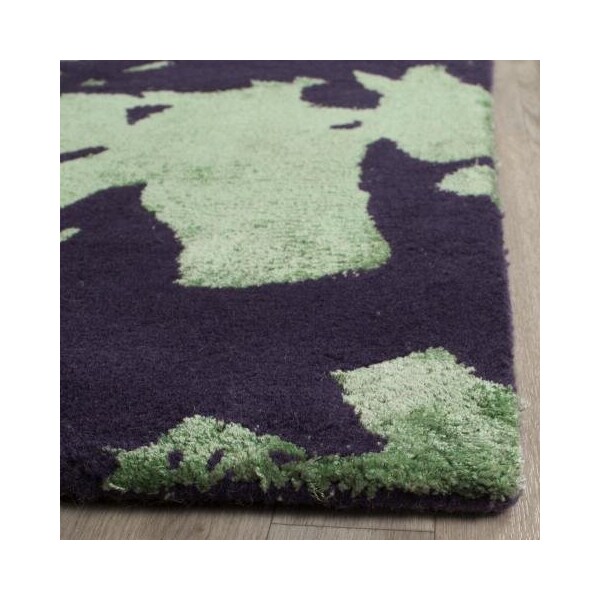 Safavieh Capri Hand Tufted Rectangle Rug- Lavander - Sage- 5 x 8 ft. - CPR411C-5