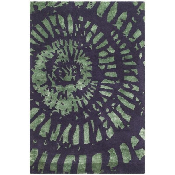 Safavieh Capri Hand Tufted Rectangle Rug- Lavander - Sage- 5 x 8 ft. - CPR411C-5