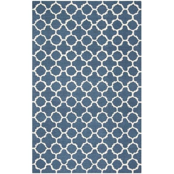 Safavieh Cambridge Hand Tufted Accent Rugs, Navy and Ivory - 2 x 3 ft. - CAM130G-2