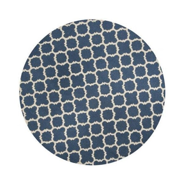 Safavieh Cambridge Hand Tufted Accent Rugs, Navy and Ivory - 2 x 3 ft. - CAM130G-2