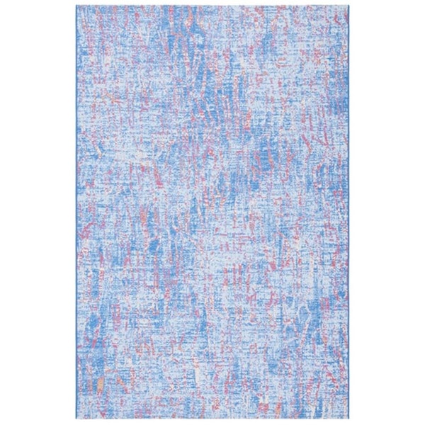 Safavieh 4 x 6 ft. Summer Bohemian Rectangle Power Loomed Rug - Blue & Red - SMR408M-4