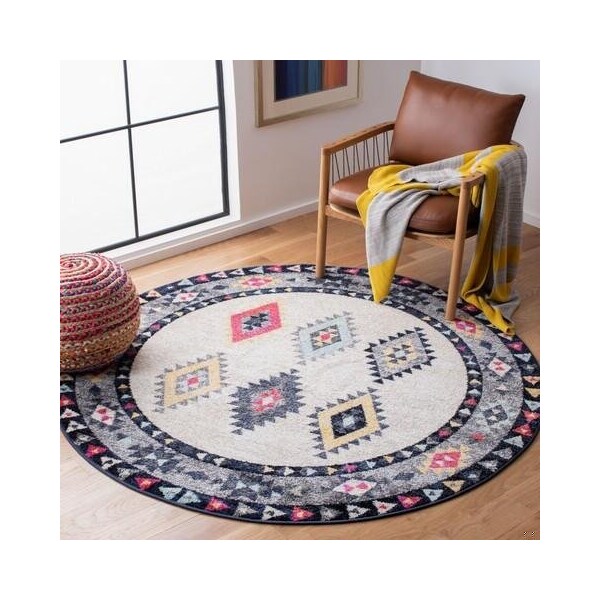 Safavieh Rectangular Adirondack Global Area Rug, Ivory & Grey - 8 x 10 ft. - ADR270A-8