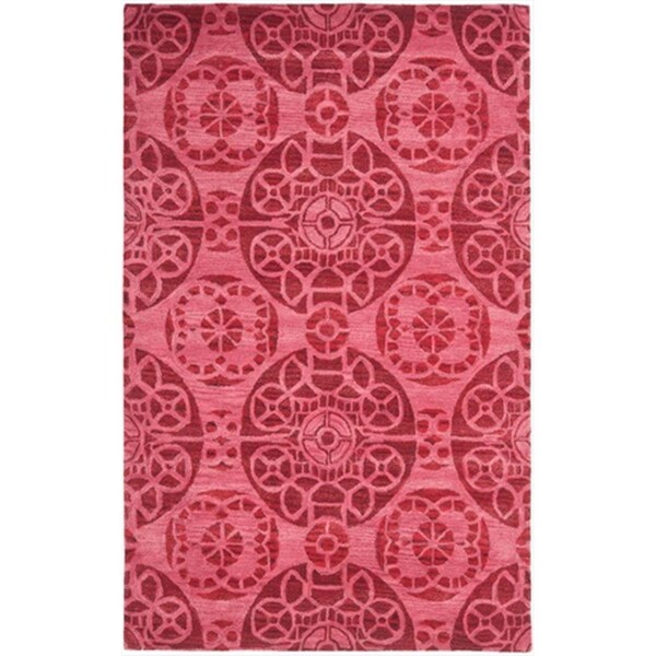 Safavieh 4 x 6 ft. Small Rectangle Contemporary Wyndham Red Hand Tufted Rug - WYD376C-4