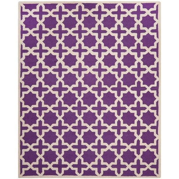 Safavieh Cambridge Small Rectangle Rugs, Purple and Ivory - 4 x 6 ft. - CAM125K-4