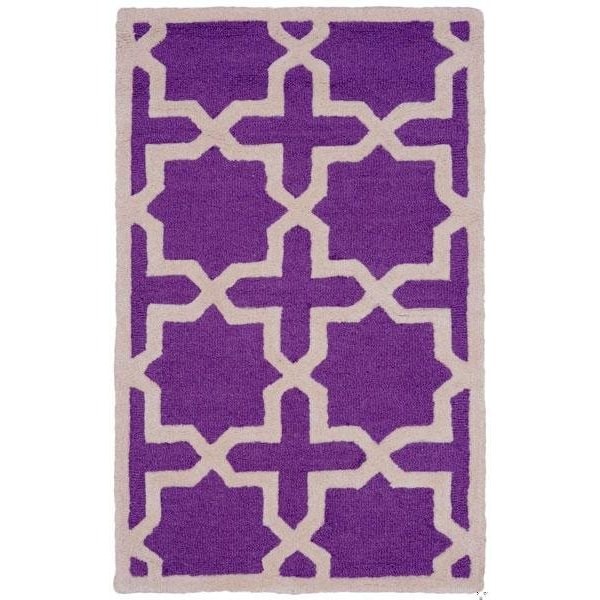 Safavieh Cambridge Small Rectangle Rugs, Purple and Ivory - 4 x 6 ft. - CAM125K-4