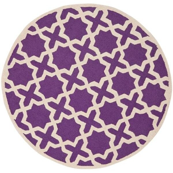 Safavieh Cambridge Small Rectangle Rugs, Purple and Ivory - 4 x 6 ft. - CAM125K-4