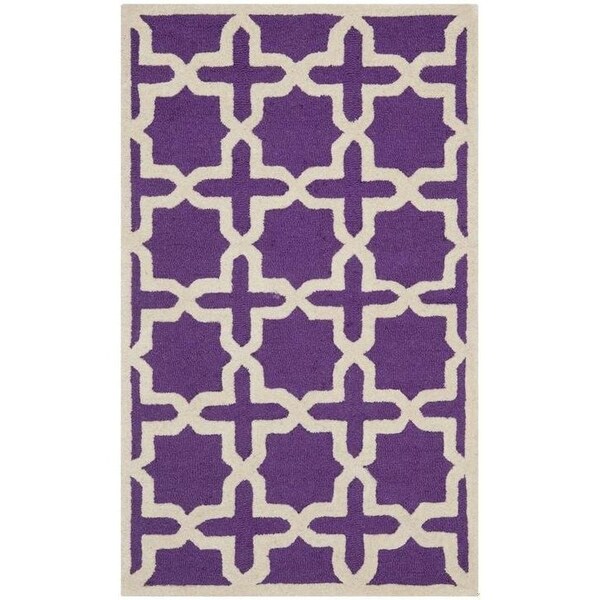 Safavieh Cambridge Small Rectangle Rugs, Purple and Ivory - 4 x 6 ft. - CAM125K-4