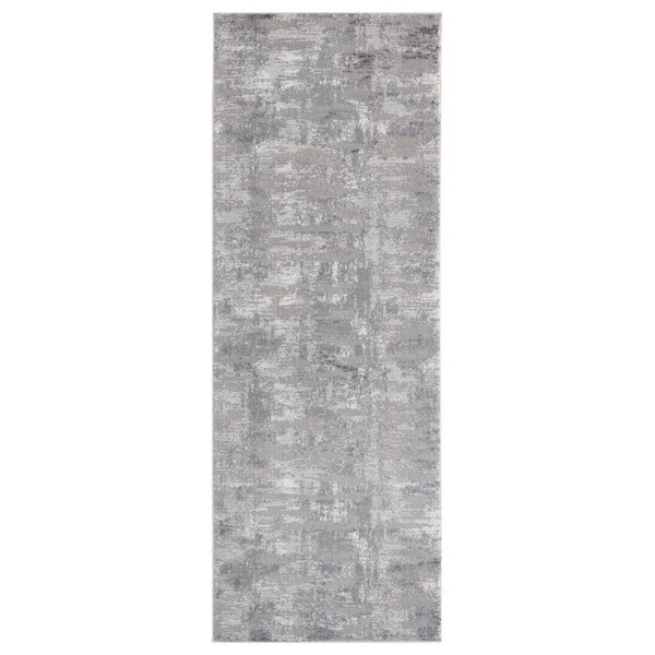 Manmade Cascades Salish Grey Runner Rug, 2 ft. 7 in. x 7 ft. 2 in. - MA2625743