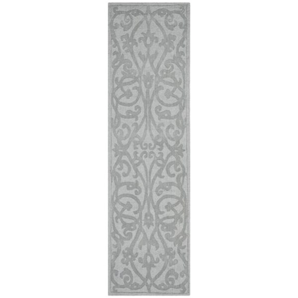 Safavieh Impressions Hand Loomed Rectangle Rug- Grey- 2 ft. 3 in. x 12 ft. - IM341B-212