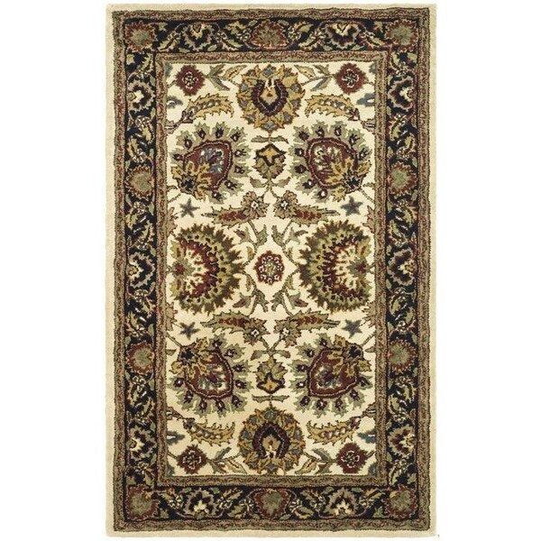 Safavieh 2 Ft. - 3 In. x 8 Ft. Runner- Traditional Classic Ivory And Navy Hand Tufted Rug - CL359E-28