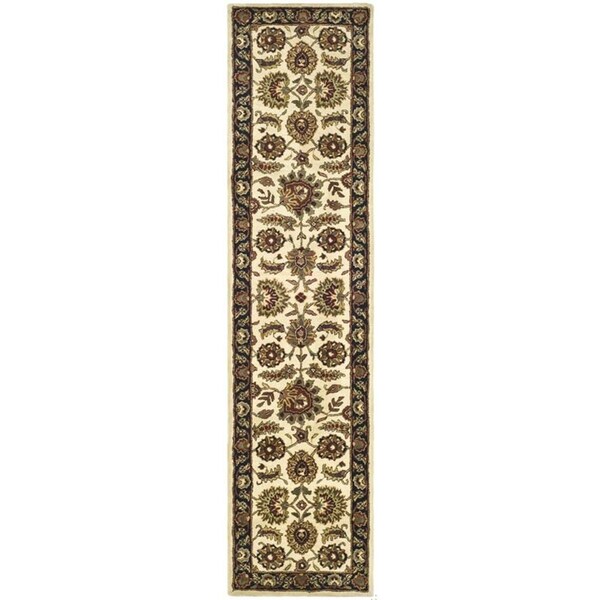 Safavieh 2 Ft. - 3 In. x 8 Ft. Runner- Traditional Classic Ivory And Navy Hand Tufted Rug - CL359E-28